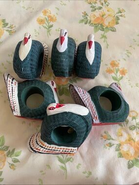 6 Turkey Themed Napkin Rings